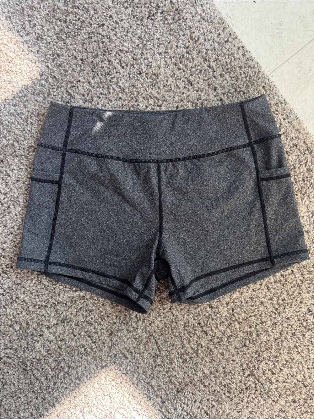 Born Primitive Women's Heather Charcoal Bike Shorts